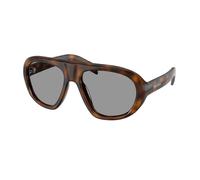 Prada Femme Prada PR C05S 20D50Q Lunettes de soleil Acétate Havane Gris Géométrique Normale