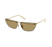 Prada Femme Prada PR C52S 5AK70G Lunettes de soleil Métal Or Vert Papillon Normale
