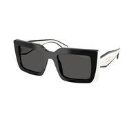 Prada Femme Prada PR D01S 20G08Z Lunettes de soleil Acétate Noir Gris Carré Normale