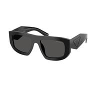 Prada Femme Prada PR D04SU 16K08Z Lunettes de soleil Acétate Noir Gris Géométrique Normale