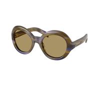 Prada Femme Prada PR D08SU 23G70G Lunettes de soleil Acétate Marron Vert Ronde Normale