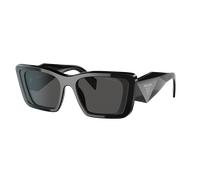 Prada Femme Sunglass PR 08YS - Couleur du Monture: Noir, Couleur de Lentille: Gris foncé