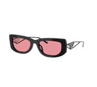 Prada Femme Sunglass PR 14YS - Couleur du Monture: Noir, Couleur de Lentille: Rose