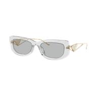 Prada Femme Sunglass PR 14YS - Couleur du Monture: Transparent Gris, Couleur de Lentille: Gris clair
