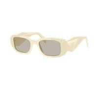 Prada Femme Sunglass PR 17WS - Couleur du Monture: Blanc laiteux, Couleur de Lentille: Marron clair