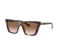 Prada Femme Sunglass PR 21ZS - Couleur du Monture: Écaille de tortue Caramel, Couleur de Lentille: Dégradé marron