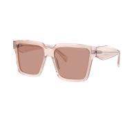 Prada Femme Sunglass PR 24ZS - Couleur du Monture: Geranium/Petal Crystal, Couleur de Lentille: Violet foncé