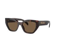 Prada Femme Sunglass PR A09S - Couleur du Monture: Écaille de tortue ronces, Couleur de Lentille: Marron foncé