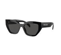 Prada Femme Prada PR A09S 1AB5S0 Lunettes de soleil Acétate Noir Gris Papillon Normale