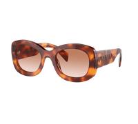 Prada Femme Sunglass PR A13S - Couleur du Monture: Écaille de tortue cognac, Couleur de Lentille: Cognac Sfumato Ninfea