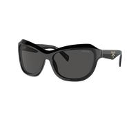 Prada Femme Sunglass PR A27S - Couleur du Monture: Noir, Couleur de Lentille: Gris foncé