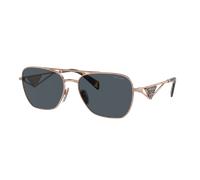 Prada Femme PR A50S SVF09T Lunettes de soleil Métal Or Gris Pillow Normale