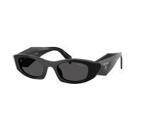 Prada Femme Sunglass PR B16S - Couleur du Monture: Noir, Couleur de Lentille: Gris foncé