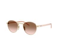 Prada Femme Sunglass PR B52S - Couleur du Monture: Or Pâle, Couleur de Lentille: Dégradé marron