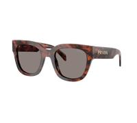 Prada Femme Sunglass PR C04S - Couleur du Monture: Amaranth Tortoise, Couleur de Lentille: Gris foncé