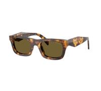Prada Femme Sunglass PR C06S - Couleur du Monture: Écaille de tortue Miel, Couleur de Lentille: Marron foncé