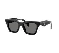 Prada Femme Sunglass PR C07S - Couleur du Monture: Noir, Couleur de Lentille: Gris foncé Polarisé