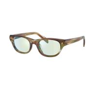 Prada Femme Sunglass PR C08S - Couleur du Monture: Striped Fall, Couleur de Lentille: Champagne Flash Bio