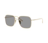 Prada Femme Sunglass PR C54SD - Couleur du Monture: Or Pâle, Couleur de Lentille: Gris