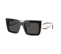 Prada Femme Sunglass PR D01S - Couleur du Monture: Noir, Couleur de Lentille: Gris foncé