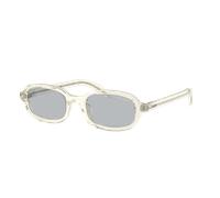 Prada Femme Sunglass PR D06S - Couleur du Monture: Champagne transparent, Couleur de Lentille: Gris clair