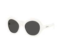 Prada Femme Sunglass PR D08SU - Couleur du Monture: Talc, Couleur de Lentille: Gris foncé