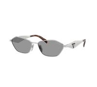 Prada Femme Sunglass PR D50S - Couleur du Monture: Argent, Couleur de Lentille: Gris