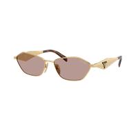 Prada Femme Sunglass PR D50S - Couleur du Monture: Or, Couleur de Lentille: Pourpre clair Marron