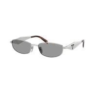 Prada Femme Sunglass PR D51S - Couleur du Monture: Argent, Couleur de Lentille: Gris