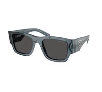 Prada Homme PR 10ZS 17T08Z Lunettes de soleil Acétate Bleu Gris Pillow Normale
