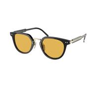 Prada Homme PR 17YS AAV07M Lunettes de soleil Acétate Noir Jaune Pantos Normale