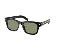 Prada Homme PR A17S 16K20G Lunettes de soleil Acétate Noir Vert Carré Polarisé