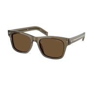Prada Homme PR A17S 18T70F Lunettes de soleil Acétate Marron Marron Carré Normale