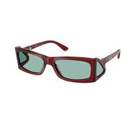 Prada Homme PR B03S 12Z40K Lunettes de soleil Acétate Marron Vert Carré Normale