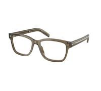 Prada Homme PR B10V 18T1O1 Montures optiques Acétate Marron Transparent Carré Normale