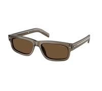 Prada Homme PR B11S 18T70F Lunettes de soleil Acétate Marron Marron Carré Normale