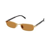 Prada Homme PR B54S 5AK50P Lunettes de soleil Métal Or Marron Carré Normale