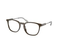 Prada Homme Prada PR 19ZV 11J1O1 Montures optiques Acétate Marron Transparent Pillow Normale