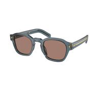 Prada Homme Prada PR A16S 17T05D Lunettes de soleil Acétate Bleu Marron Pantos Normale