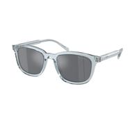 Prada Homme Prada PR A21S 19T175 Lunettes de soleil Acétate Bleu Gris Pillow Normale Flash