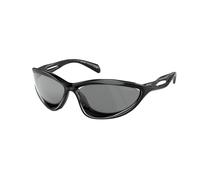 Prada Homme Prada PR A26S 1AB60G Lunettes de soleil Injecté Noir Gris Cat Eye Miroir Miroir