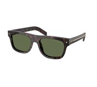 Prada Homme Prada PR B12S 17N20G Lunettes de soleil Acétate Tortue Vert Pillow Polarisé