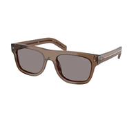 Prada Homme Prada PR B12S 28I03D Lunettes de soleil Acétate Transparent Gris Pillow Normale