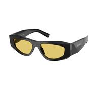 Prada Homme Prada PR B19S 16K455 Lunettes de soleil Acétate Noir Jaune Pillow Normale