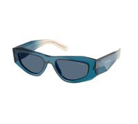 Prada Homme Prada PR B19S 24F80S Lunettes de soleil Acétate Bleu Bleu Pillow Normale
