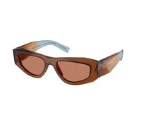 Prada Homme Prada PR B19S 25F90Q Lunettes de soleil Acétate Marron Marron Pillow Normale