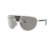 Prada Homme Sunglass PR 69ZS - Couleur du Monture: Argent, Couleur de Lentille: Gris clair Effet miroir Agent