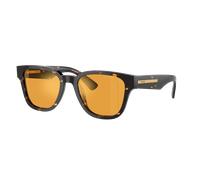 Prada Homme Prada PR A04S 16O20C Lunettes de soleil Acétate Marron Jaune Pillow Polarisé Antireflet