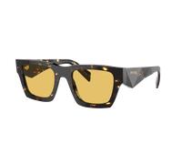 Prada Homme Sunglass PR A06S - Couleur du Monture: Écaille de tortue malt noir, Couleur de Lentille: Jaune