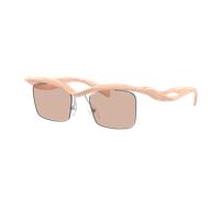 Prada Homme Sunglass PR A15S - Couleur du Monture: Pêche, Couleur de Lentille: Marron clair